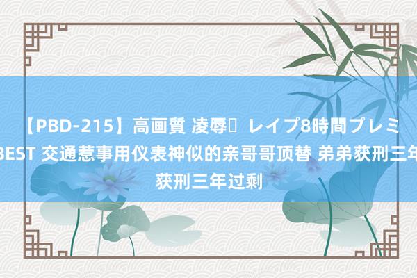 【PBD-215】高画質 凌辱・レイプ8時間プレミアムBEST 交通惹事用仪表神似的亲哥哥顶替 弟弟获刑三年过剩