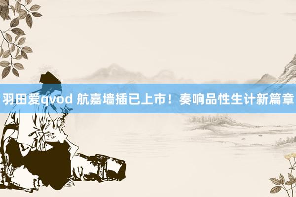 羽田爱qvod 航嘉墙插已上市！奏响品性生计新篇章